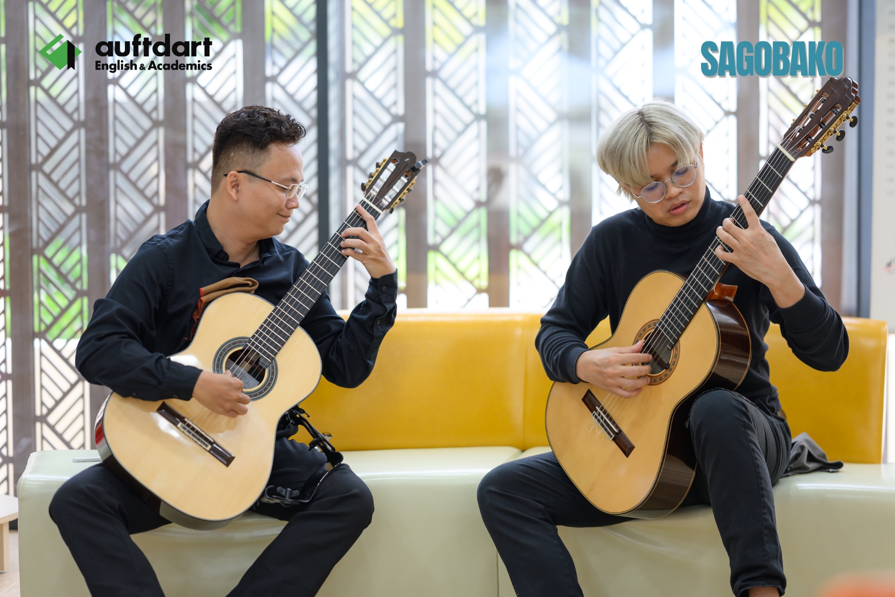 Chân dung hai nghệ sĩ Trần Quang Huy và Wadcharin Suksabsri